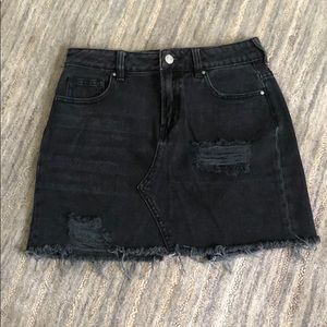Pacsun black jean skirt
